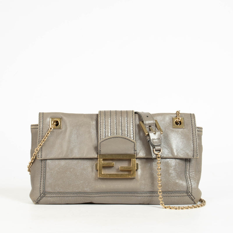 Authentic pre-loved Fendi Grey Vintage Shoulder bag on Labellov.com