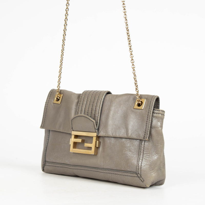 Authentic pre-loved Fendi Grey Vintage Shoulder bag on Labellov.com