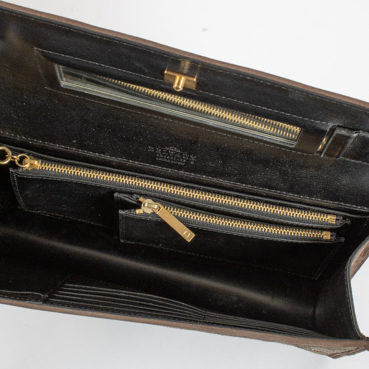 Pochette Delvaux Sauvage Toile de Cuir Nubuck Hannelore