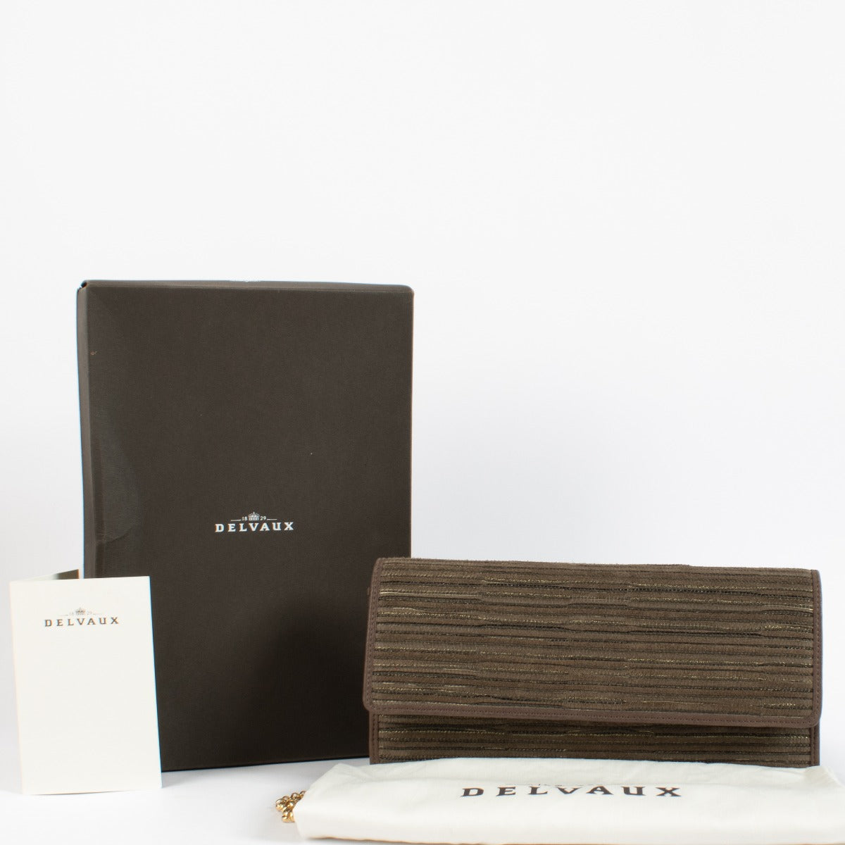 Hannelore for Delvaux Brown Hannelore Clutch