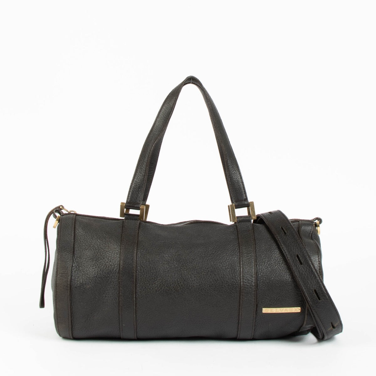 Authentic pre-loved Delvaux Brown Leather Lily Top Handle Bag on Labellov.com