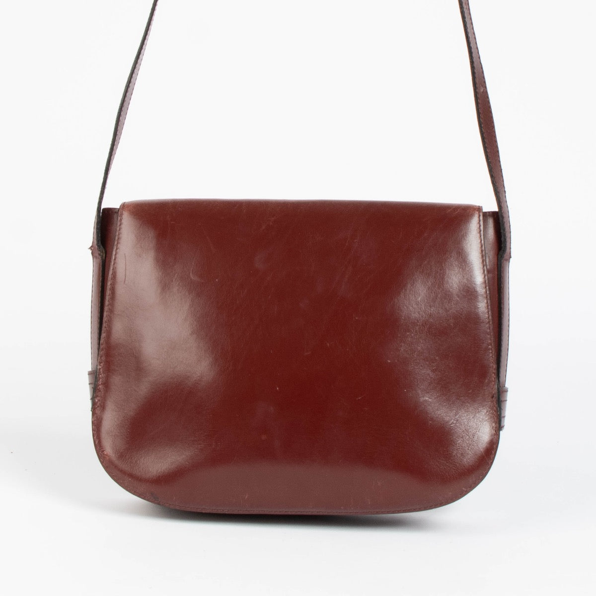 Shop this authentic Delvaux Vintage Burgundy Box Calf Bag pre-loved on Labellov.com