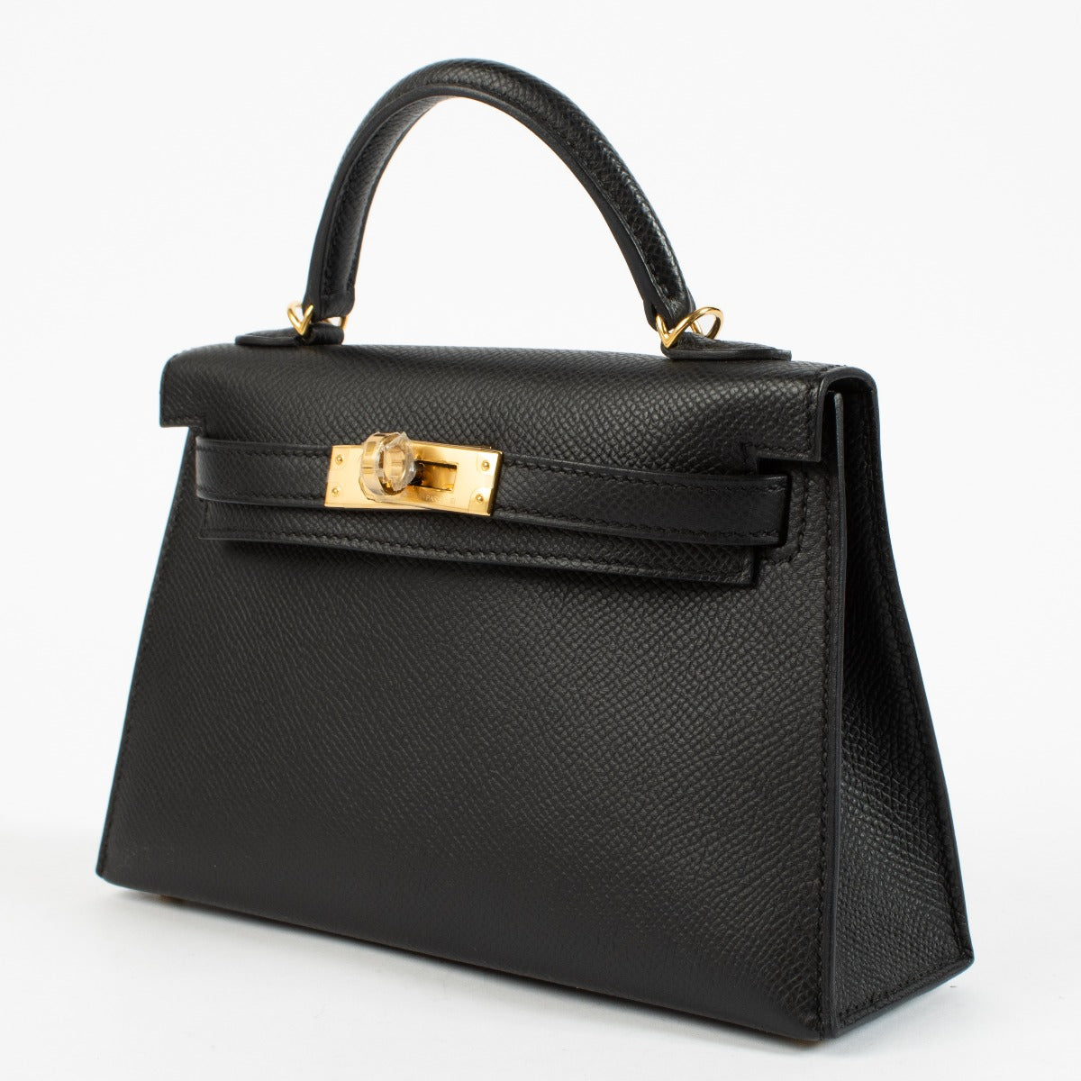 Hermès Kelly Mini II Black Epsom GHW