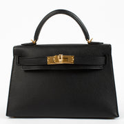 Hermès Kelly Mini II Black Epsom GHW