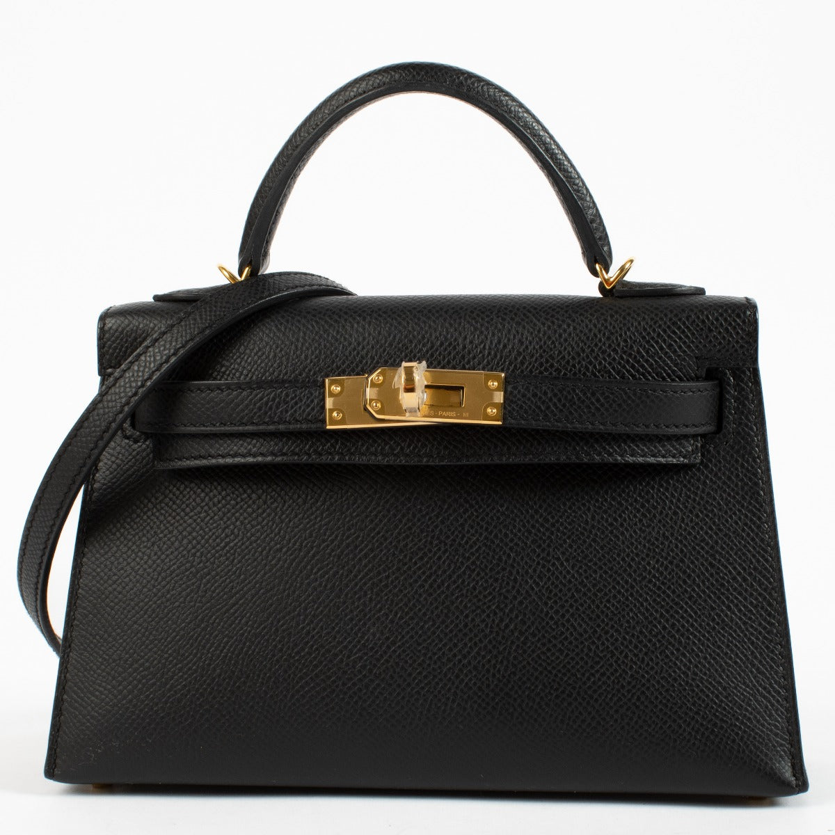 Hermès Kelly Mini II Black Epsom GHW