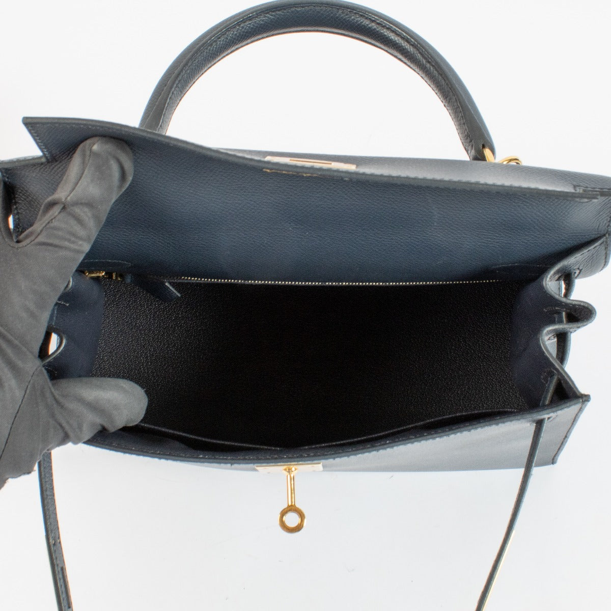 Hermès Kelly 28 Bleu Indigo Epsom GHW