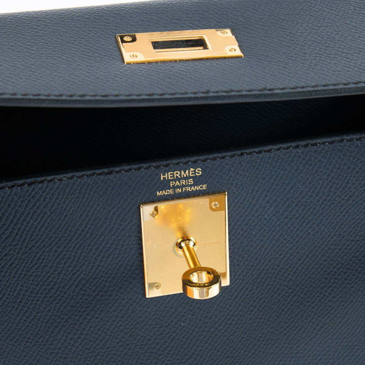 2022 Hermès Kelly 28 Bleu Indigo Epsom GHW