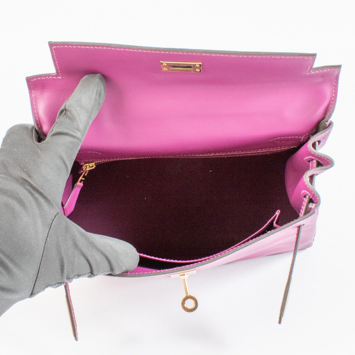 Hermès Kelly 25 Anemone Swift PBHW – Labellov