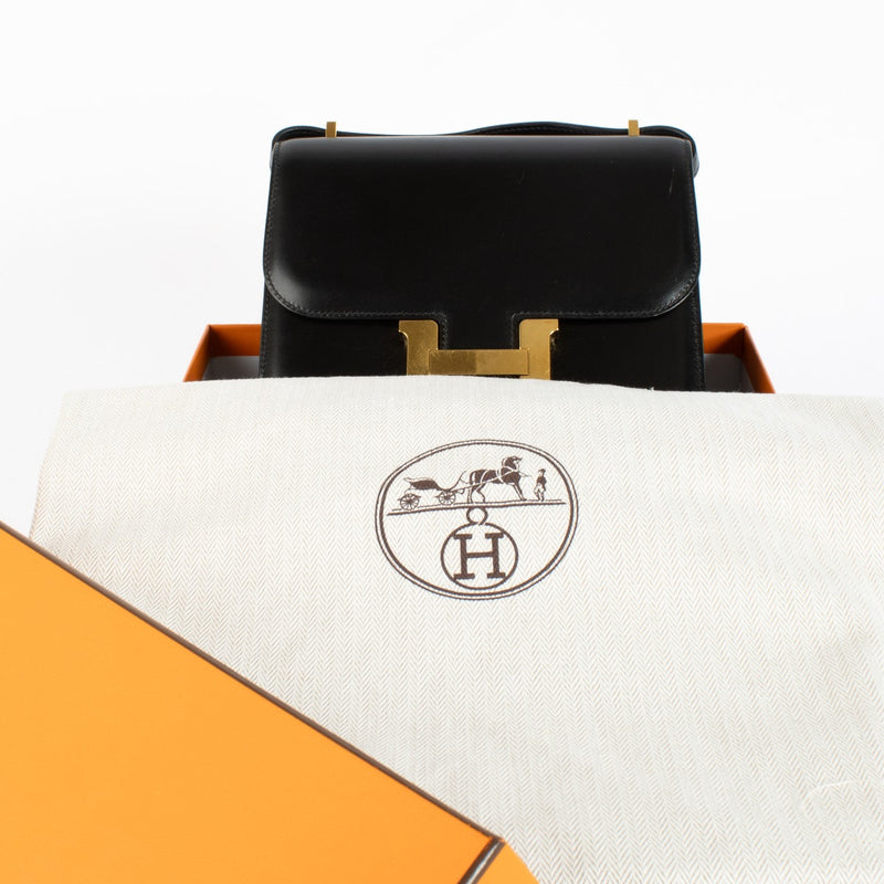 Hermès Constance Mini Zwart Box GHW