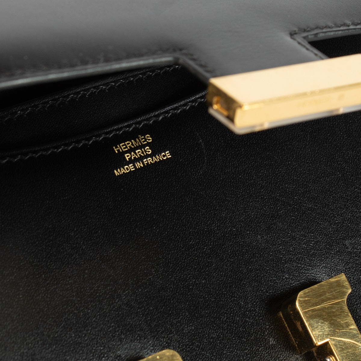 Hermès Constance Mini Zwart Box GHW