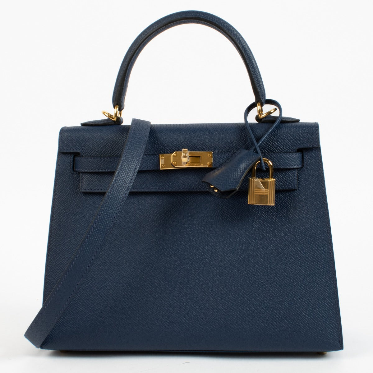 Hermès Kelly 25 Bleu Navy Epsom GHW