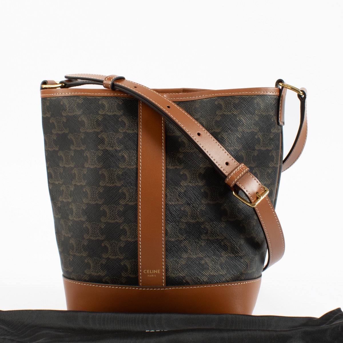 shop 100% authentic second hand Celine Monogram Triomphe Seau Bag on Labellov.com