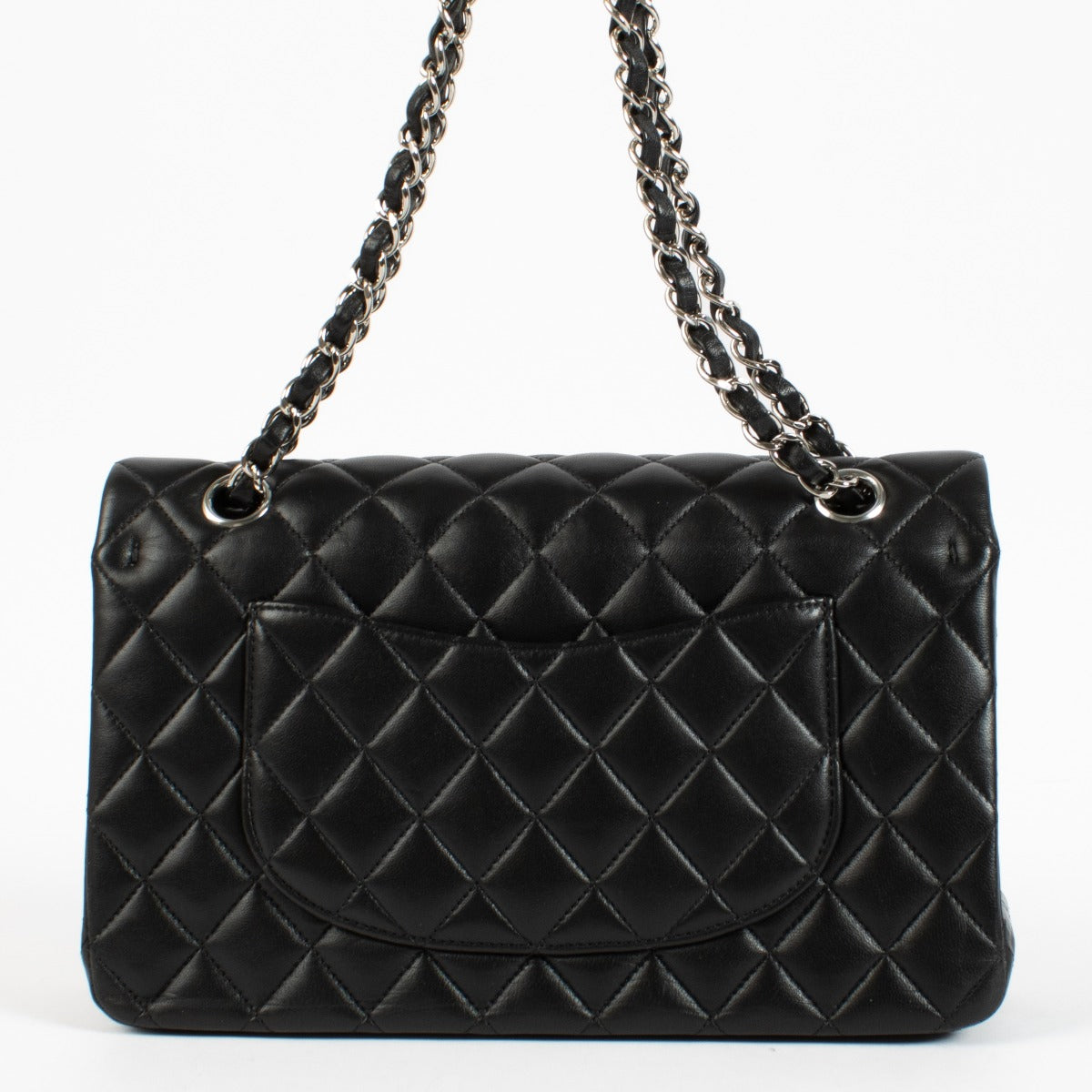 shop 100% authentic second hand Chanel Black Lambskin Medium Classic Flap Bag on Labellov.com