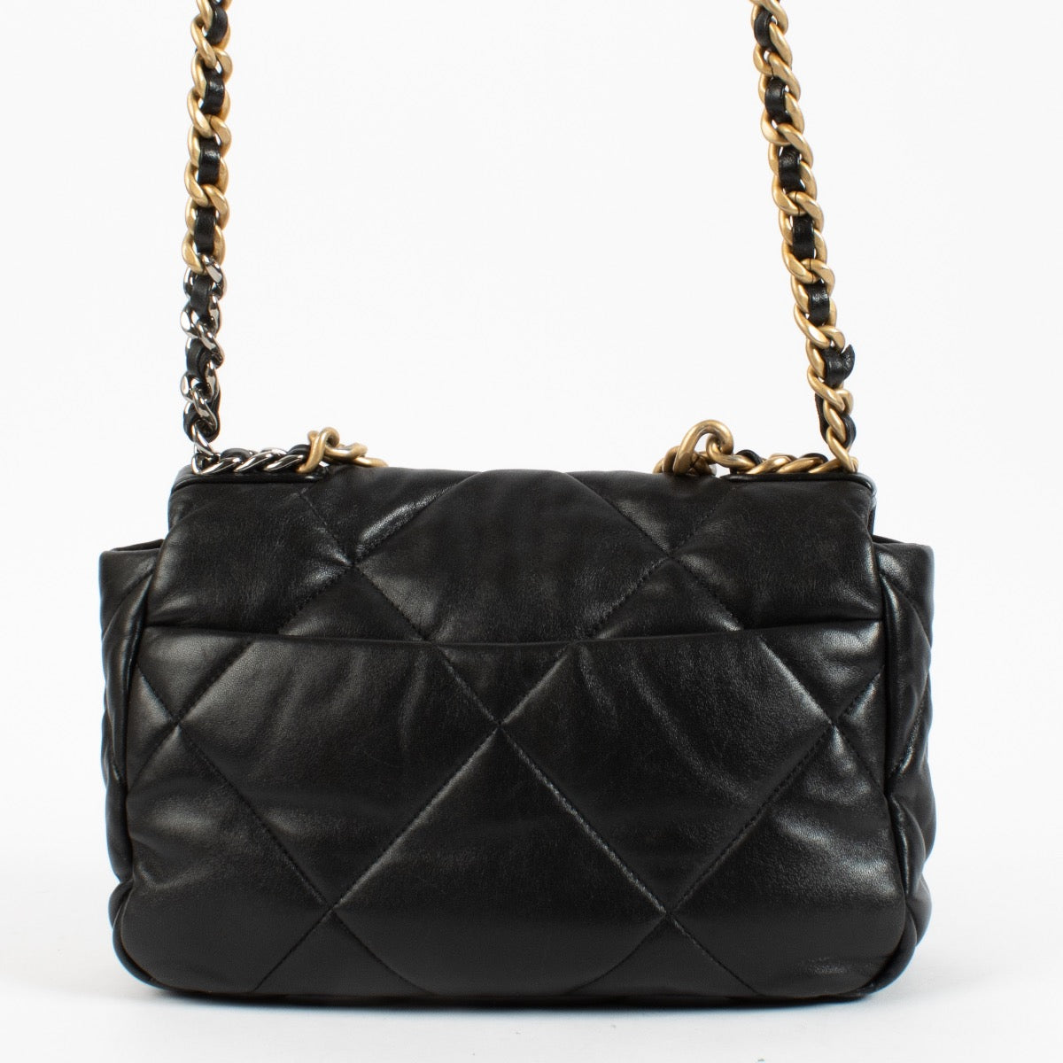 Shop 100% authentic secondhand Chanel Black Medium 19 Lambskin Crossbody on Labellov.com