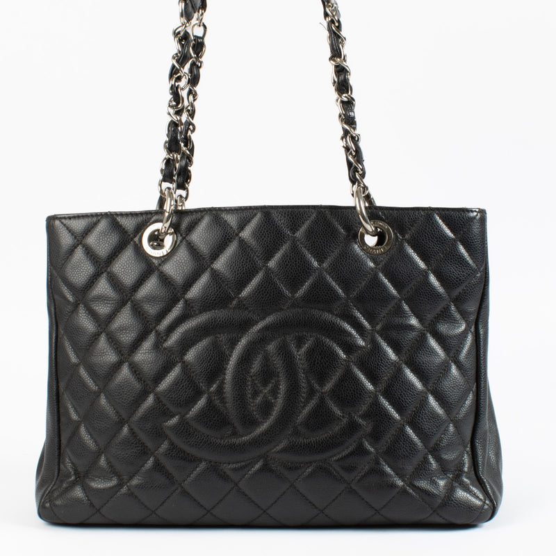 shop authentic Chanel Black GST Shopping Tote Bag on www.labellov.com