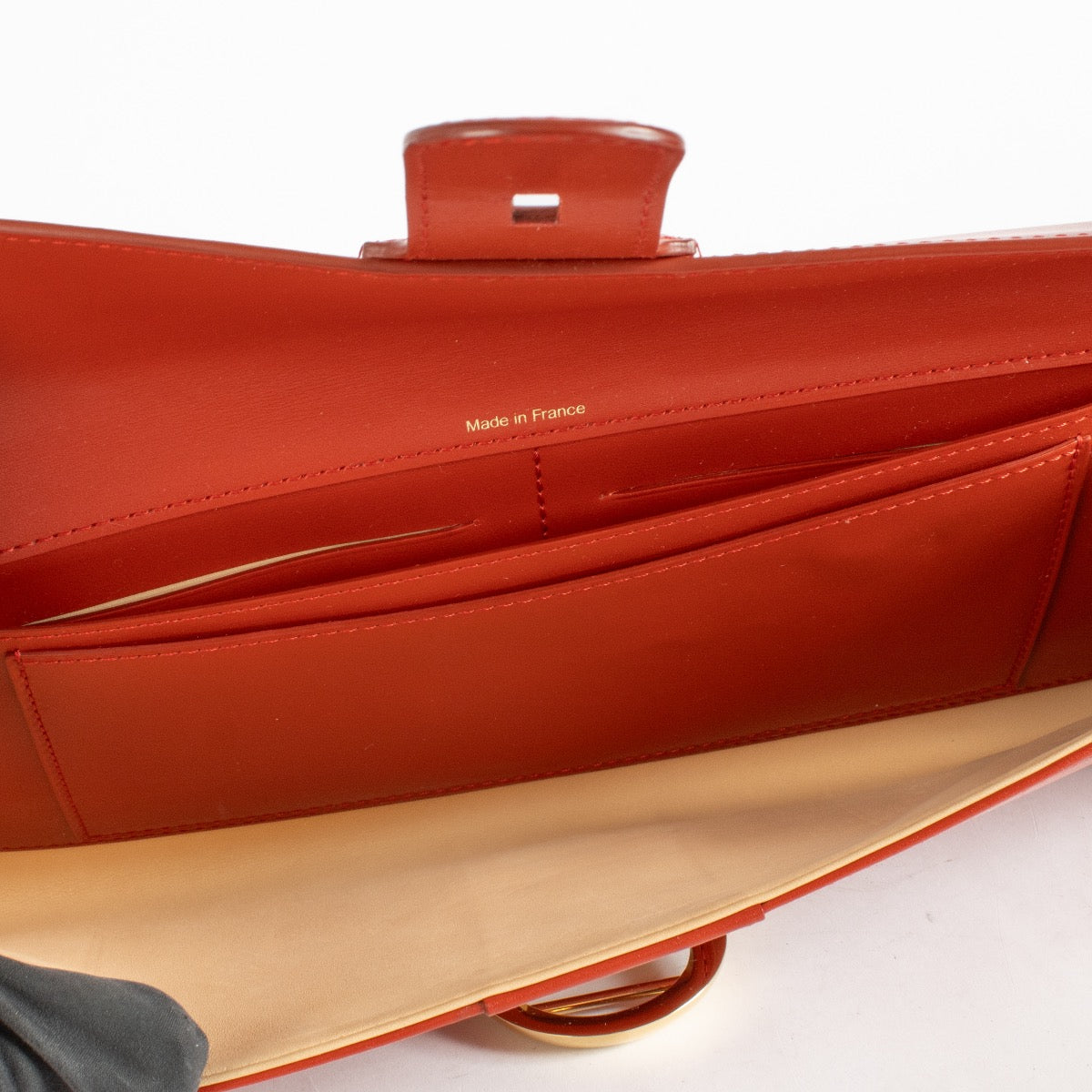 Authentic Second Hand Delvaux Red Clutch on Labellov.com