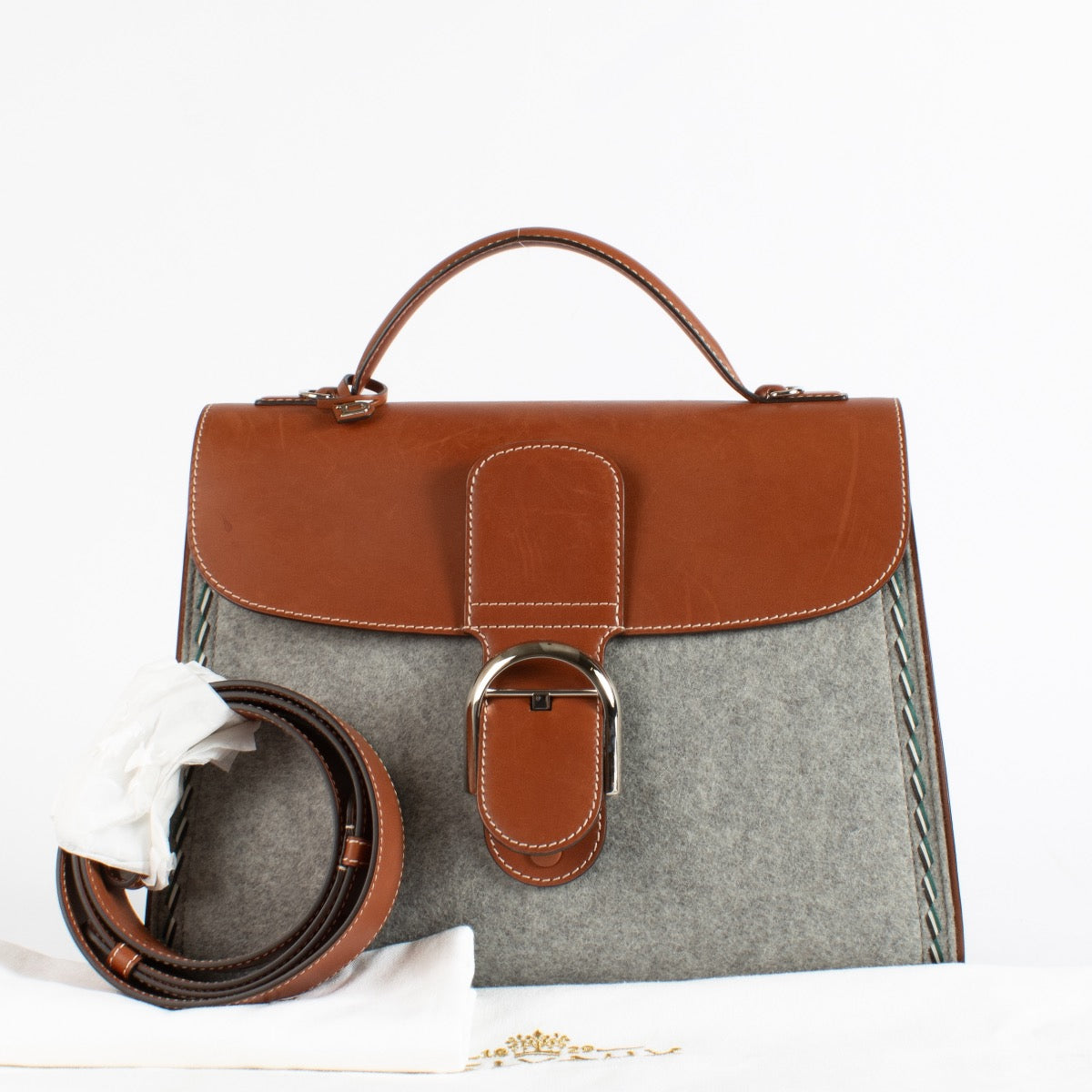 Delvaux Grey Felt/Siera Calf Brillant GM