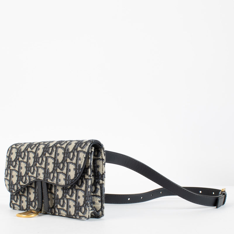 authentic preloved Dior Monogram Saddle Belt Bag on Labellov.com