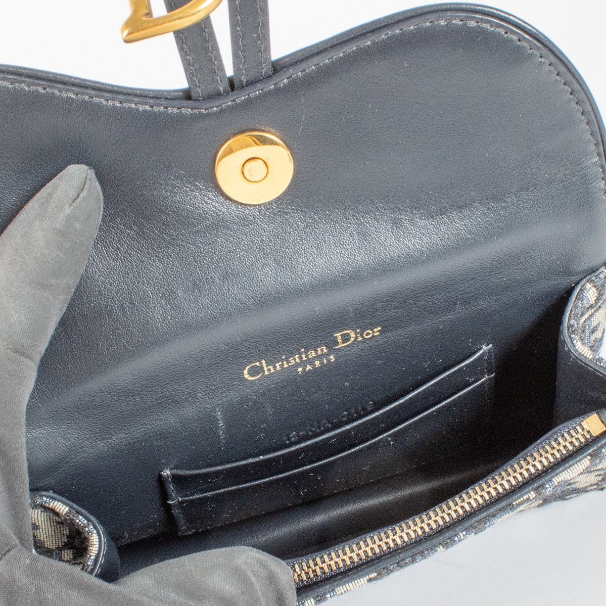 authentic preloved Dior Monogram Saddle Belt Bag on Labellov.com