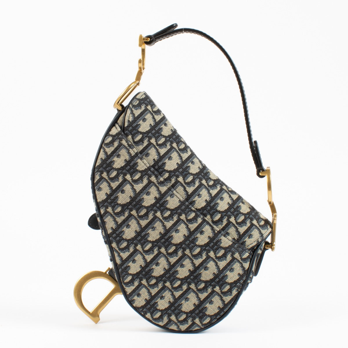 shop 100% authentic second hand Christian Dior Blue Oblique Mini Saddle Bag on Labellov.com