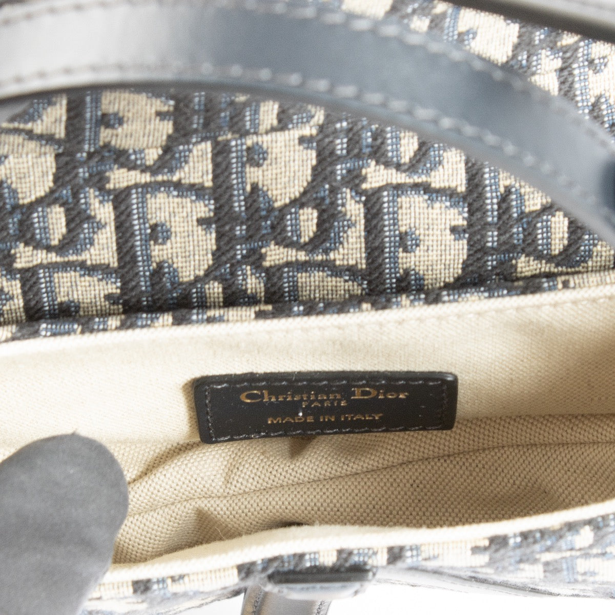 shop 100% authentic second hand Christian Dior Blue Oblique Mini Saddle Bag on Labellov.com