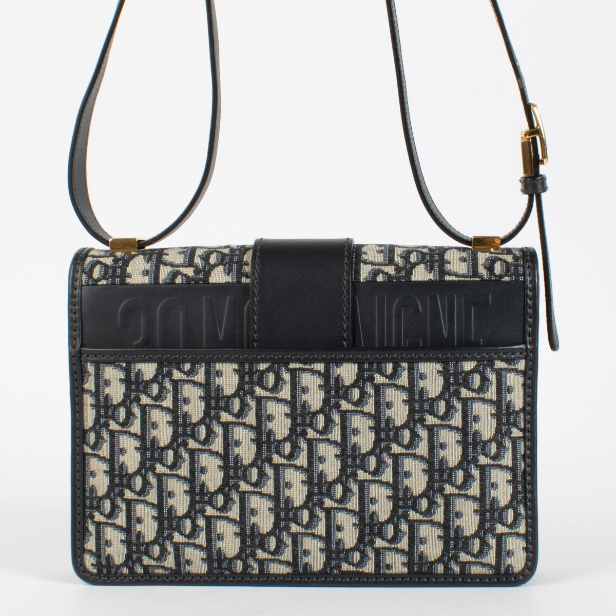 Authentic secondhand Christian Dior Navy Oblique 30 Montaigne Bag on Labellov.com