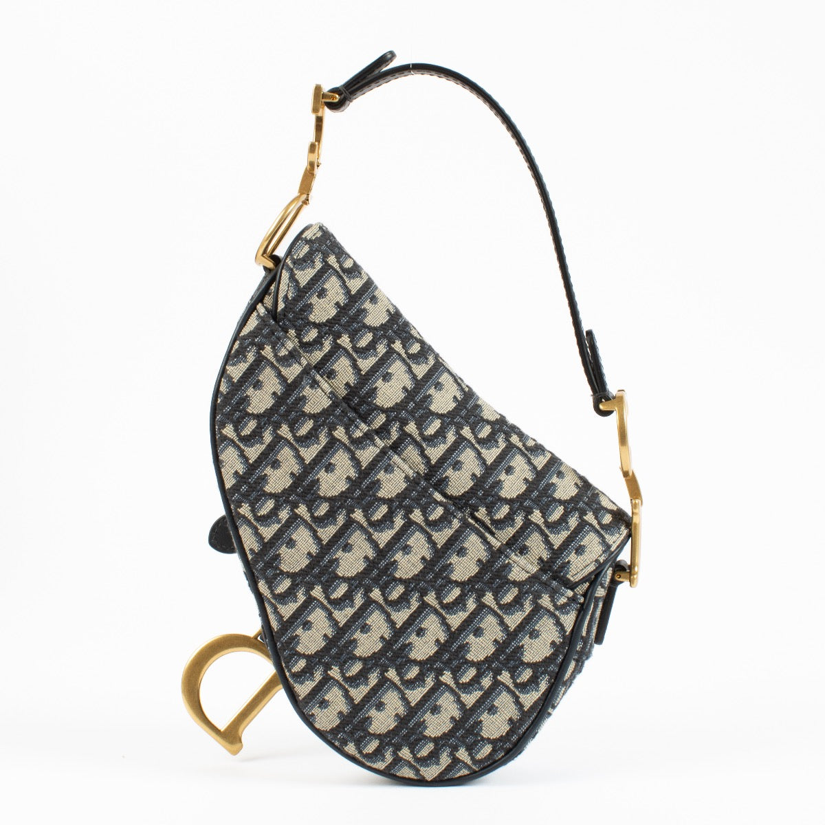 shop 100% authentic second hand Christian Dior Blue Oblique Mini Saddle Bag on Labellov.com