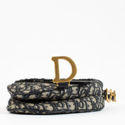 shop 100% authentic second hand Christian Dior Blue Oblique Mini Saddle Bag on Labellov.com