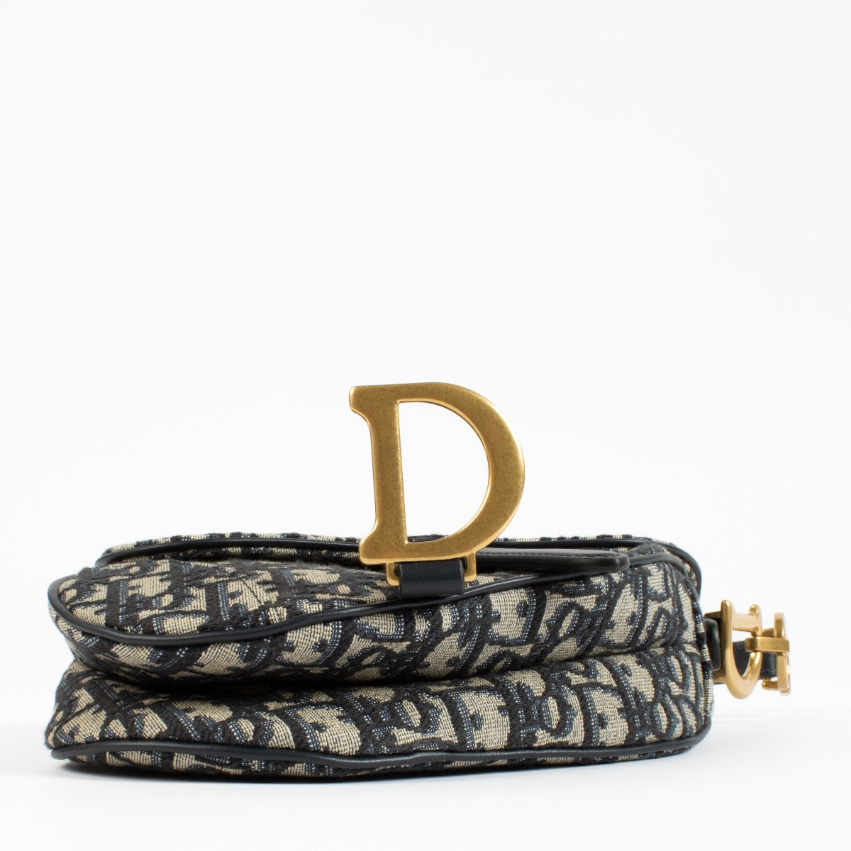 shop 100% authentic second hand Christian Dior Blue Oblique Mini Saddle Bag on Labellov.com