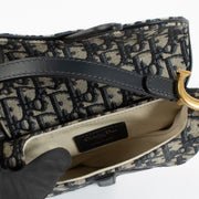 shop 100% authentic second hand Christian Dior Blue Oblique Mini Saddle Bag on Labellov.com