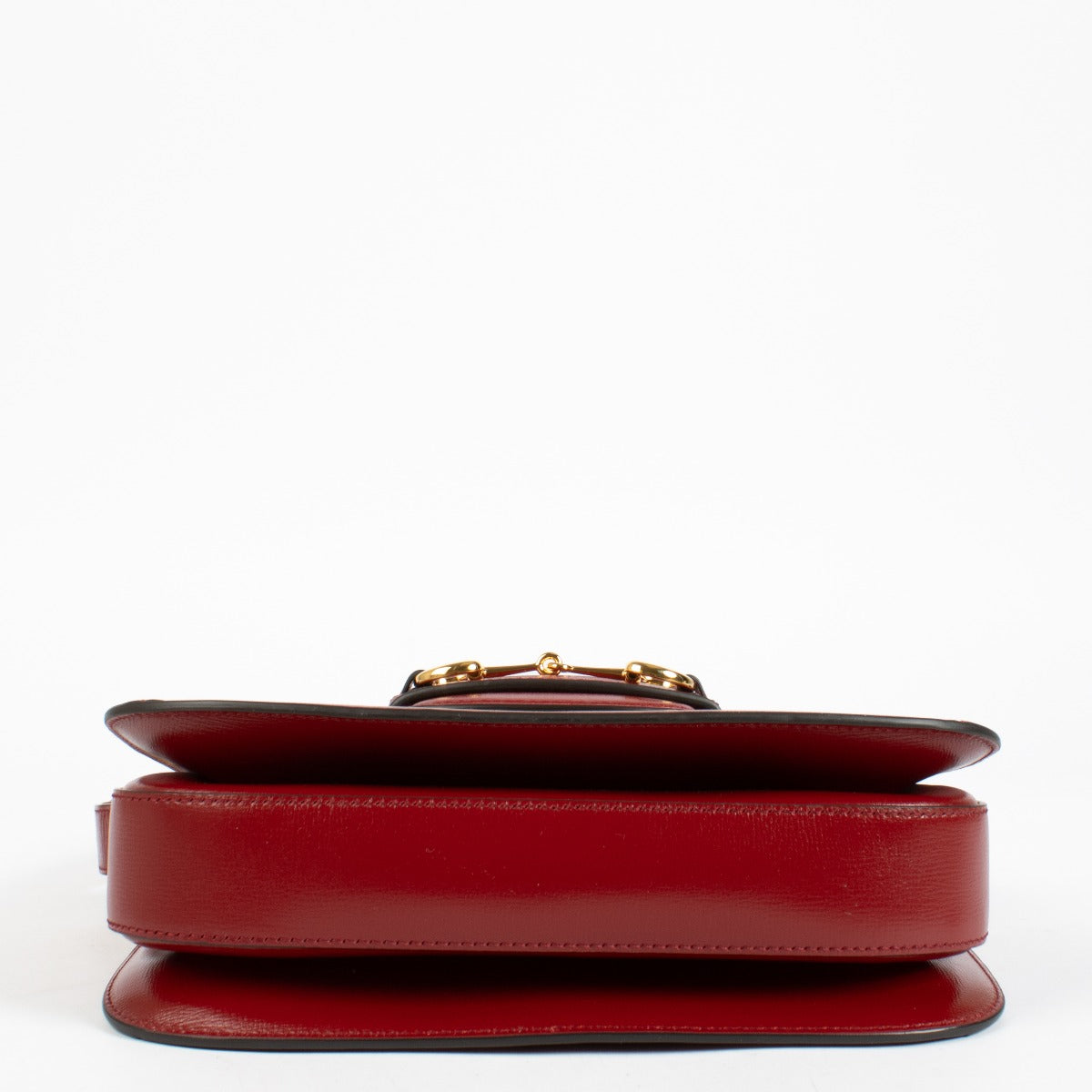 Authentic second-hand Gucci Red/GG Supreme Horsebit 1955 Medium Bag on labellov.com