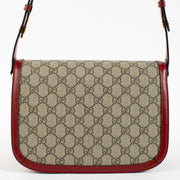 Shop safe online at Labellov in Antwerp, Brussels and Knokke this 100% authentic second hand Gucci Red GG Supreme Horsebit 1955 Medium