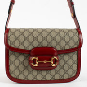 Authentic Second Hand Gucci Red GG Supreme Horsebit 1955 Medium on Labellov.com