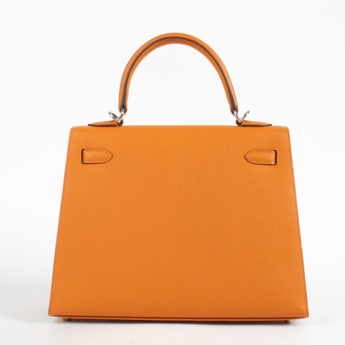 Hermès Kelly 25 Orange Epsom Palladium Hardware – Labellov