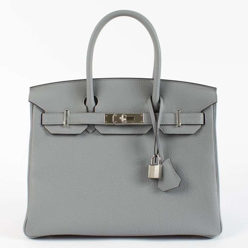 Hermès Birkin 30 Gris Pantin Togo PHW