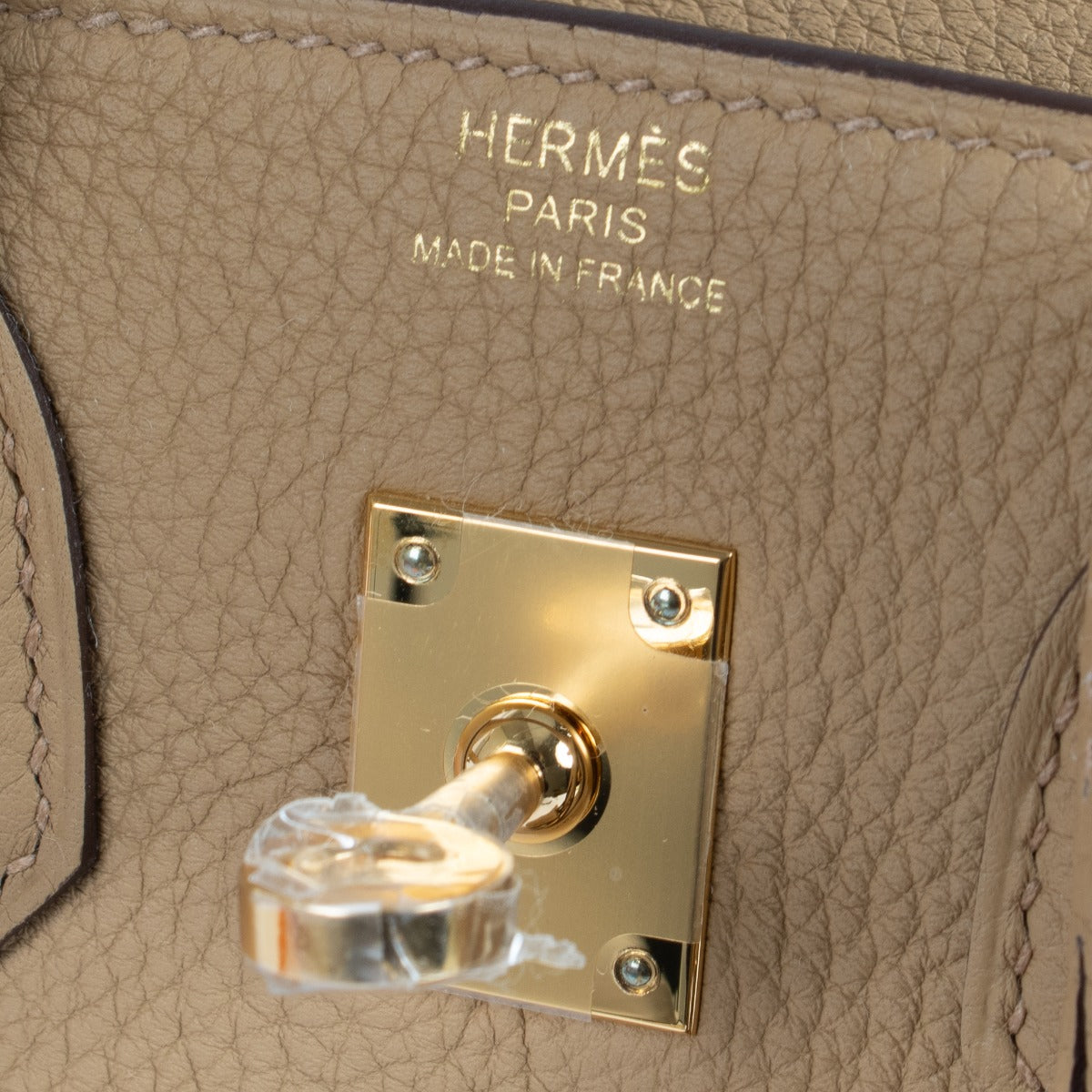 Hermès Birkin 25 Biscuit Togo GHW