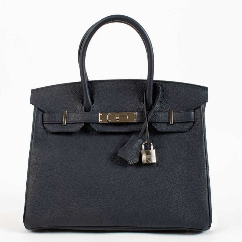 Hermès Birkin 30 Bleu Nuit Togo PHW