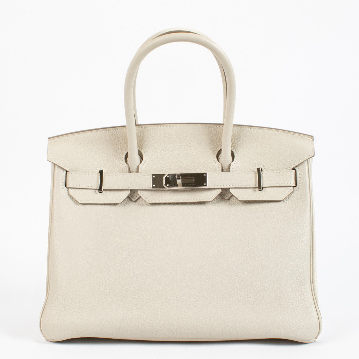 Hermès Birkin 30 Craie Clemence Palladium Hardware