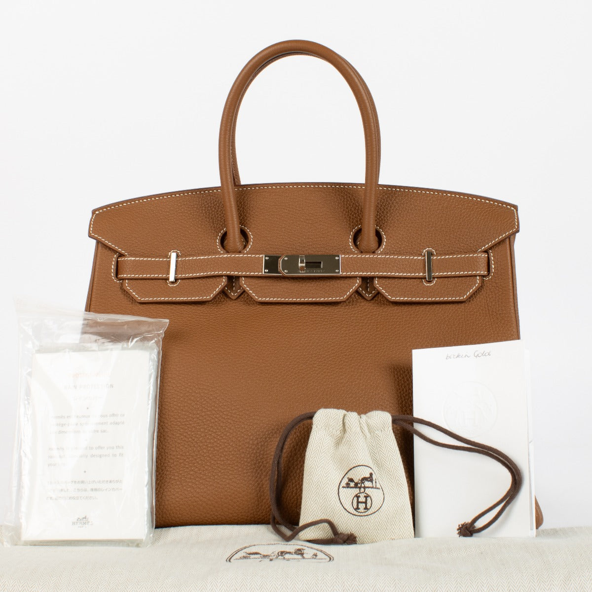 Hermès Birkin 35 Goud Togo PHW