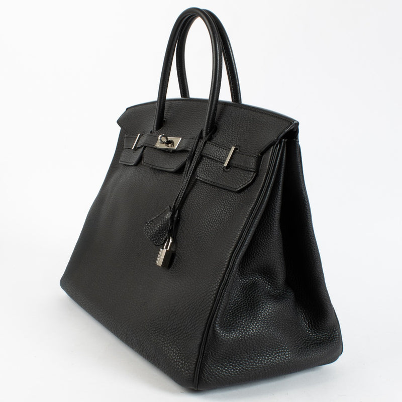 Hermès Birkin 40 Black Togo Palladium Hardware