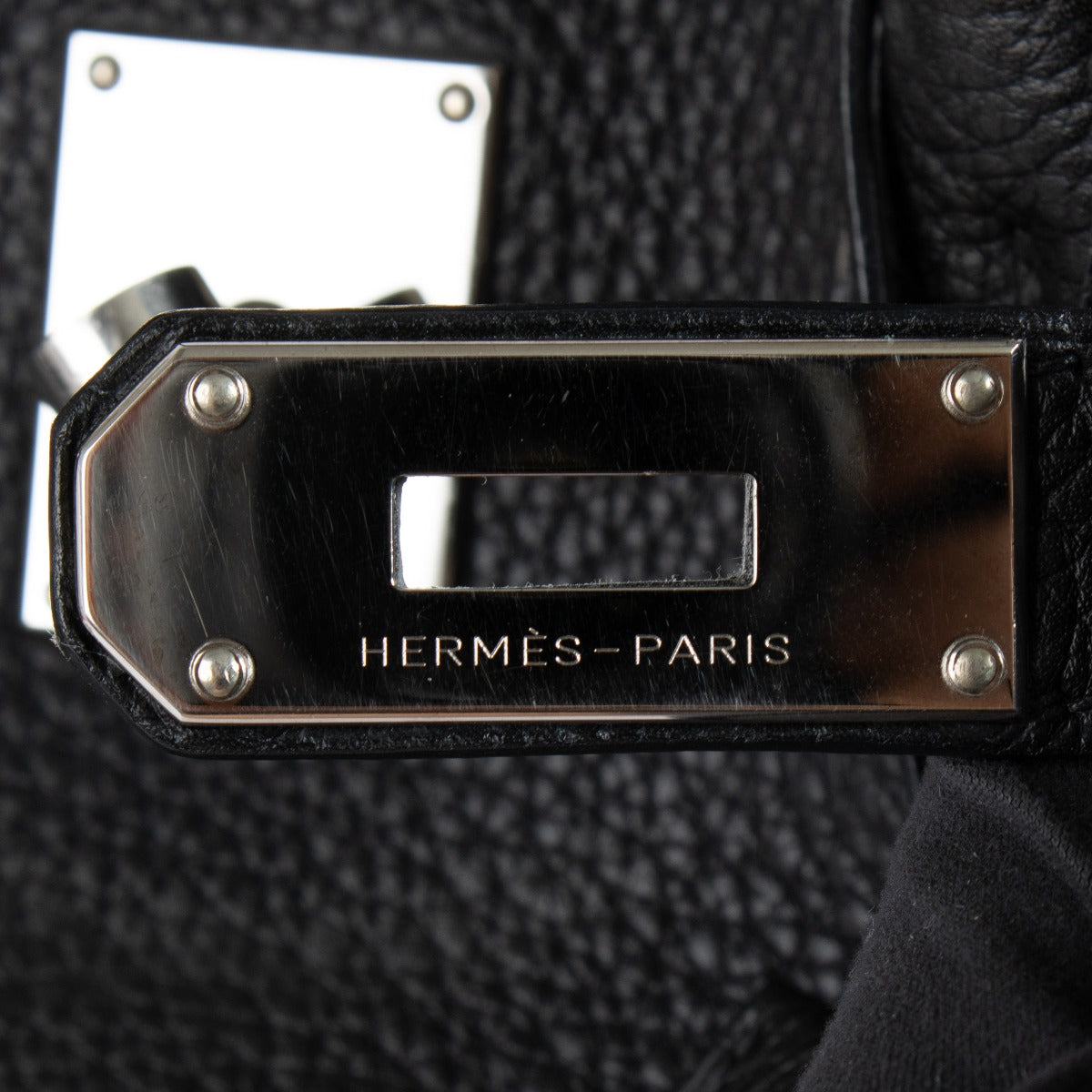Hermès JPG Schouder Birkin 42 Zwart Clemence PHW
