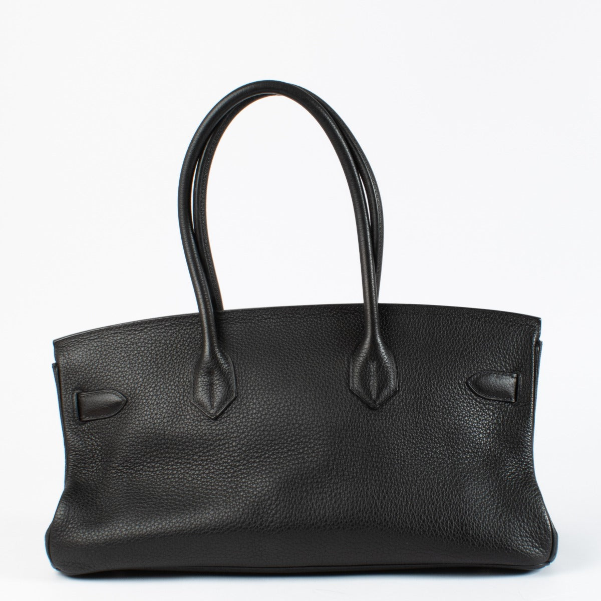 Hermès JPG Schouder Birkin 42 Zwart Clemence PHW