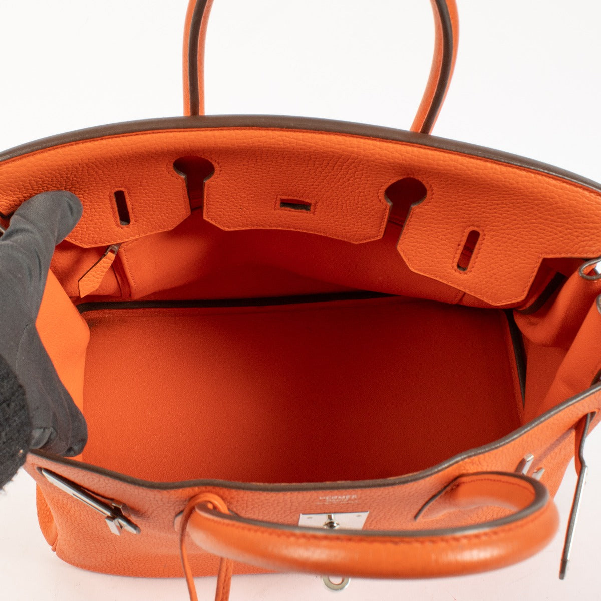 Hermès Birkin 30 Orange Poppy Togo PHW