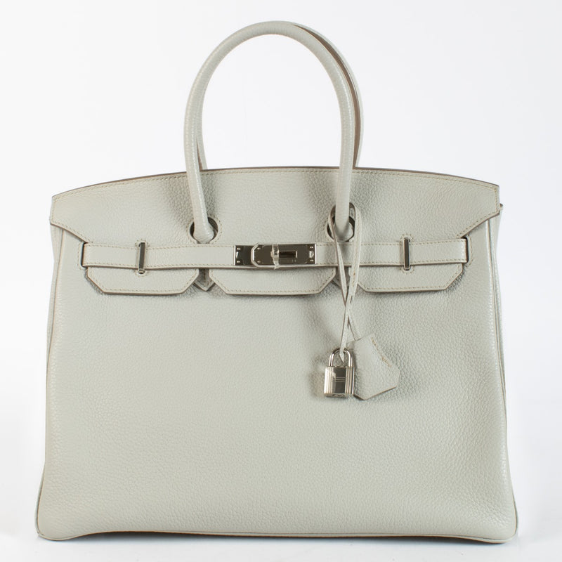 Hermès Birkin 35 Gris Perle Clemence PHW