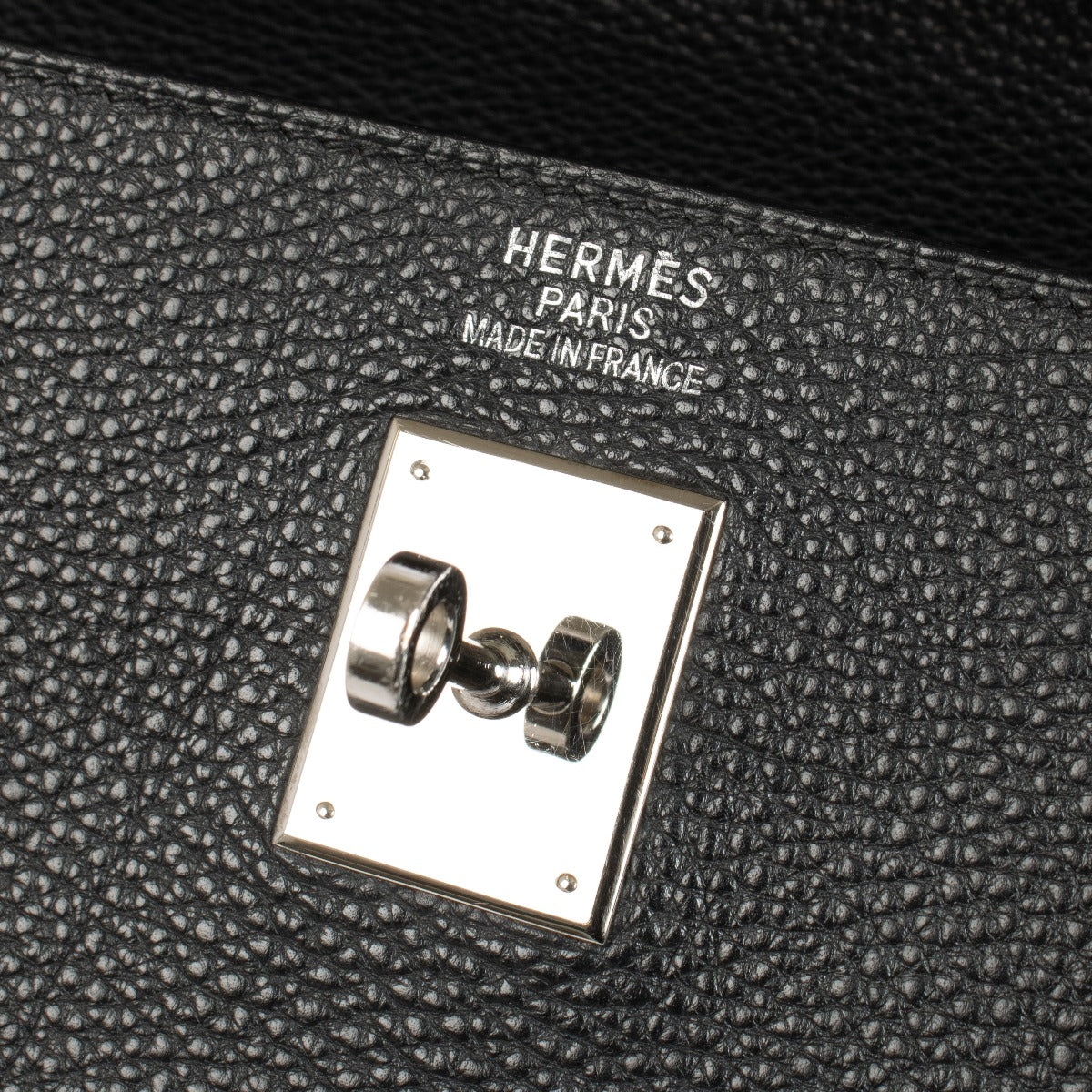 Hermès Kelly 40 Noir Togo Quincaillerie Palladium