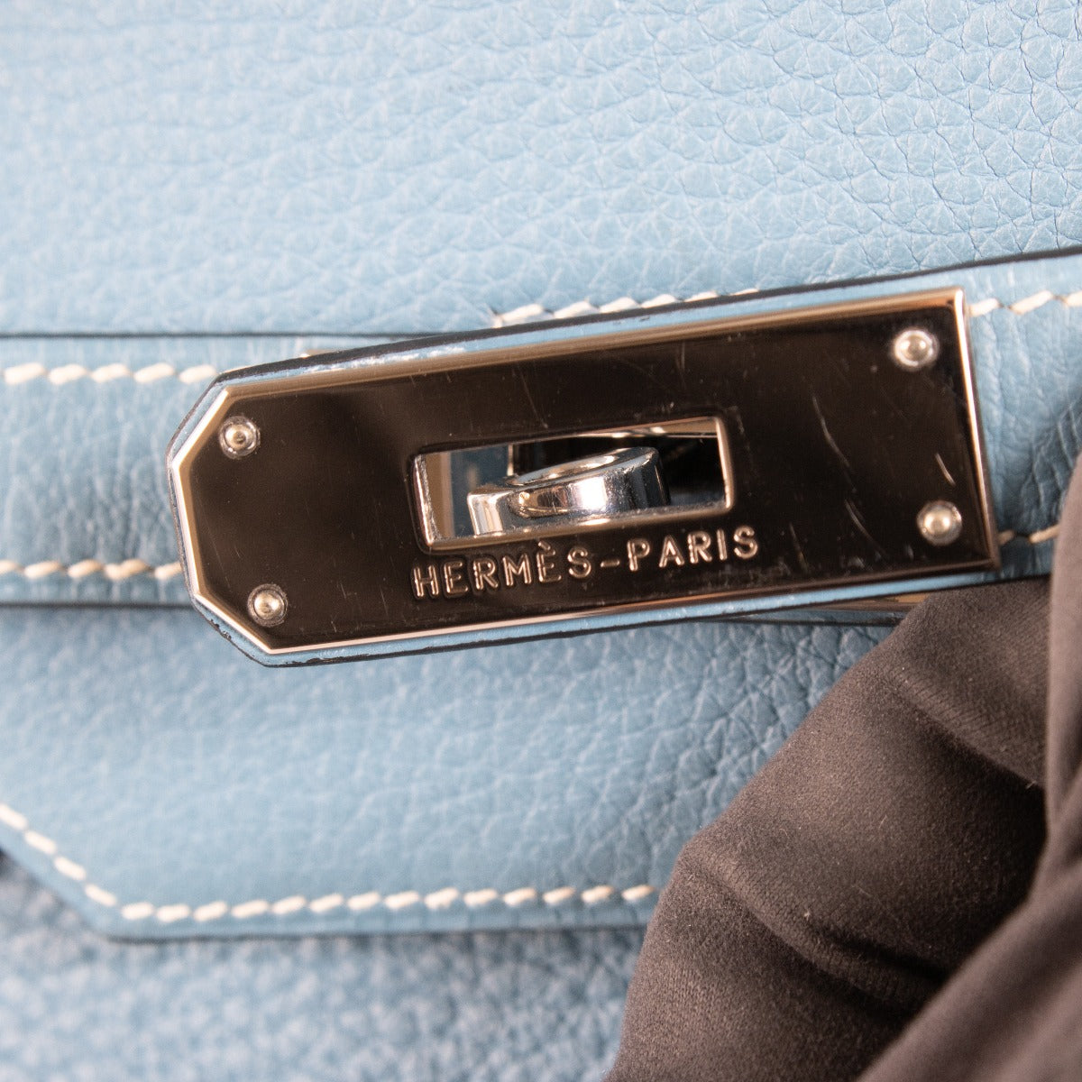 Hermès Birkin 40 Bleu Jean Clemence PHW