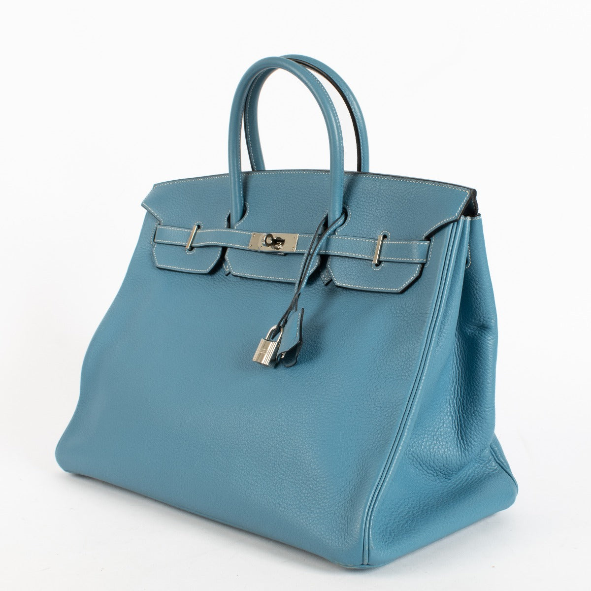 Hermès Birkin 40 Bleu Jean Clemence PHW