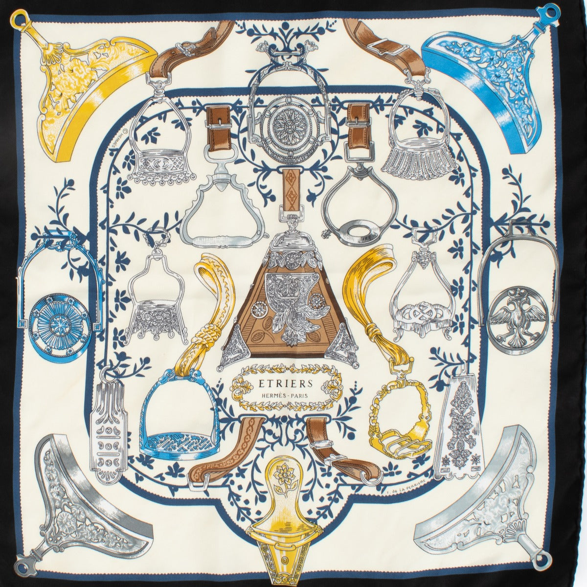 Foulard Hermès Gavroche Etriers 45