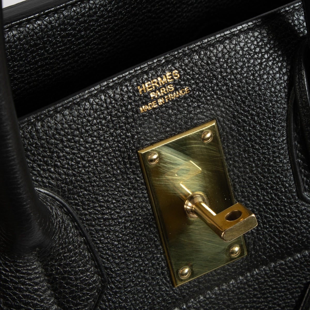 Hermès HAC Haut à Courroies 50 Zwart Togo GHW