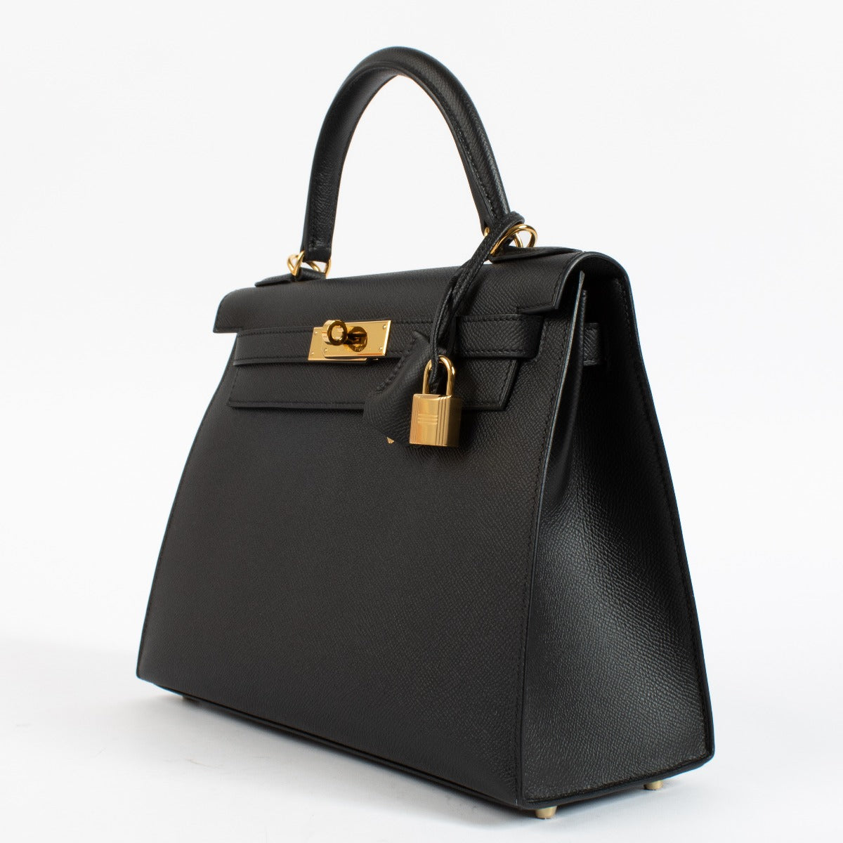 Hermès Kelly 28 Black Epsom GHW